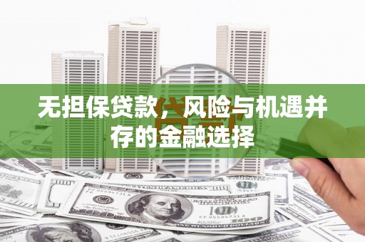 蠡县无担保贷款，风险与机遇并存的金融选择