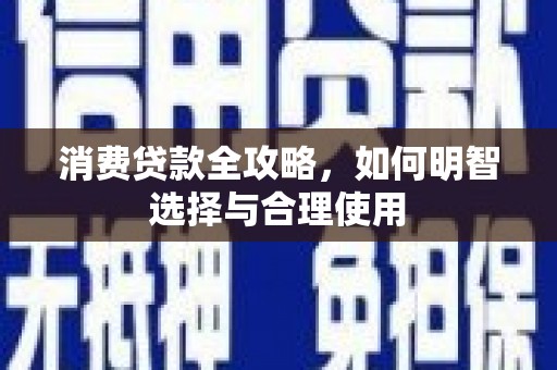 蠡县消费贷款全攻略，如何明智选择与合理使用