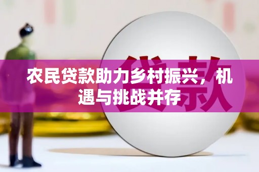 蠡县农民贷款助力乡村振兴，机遇与挑战并存