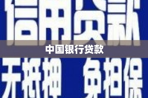 蠡县中国银行贷款