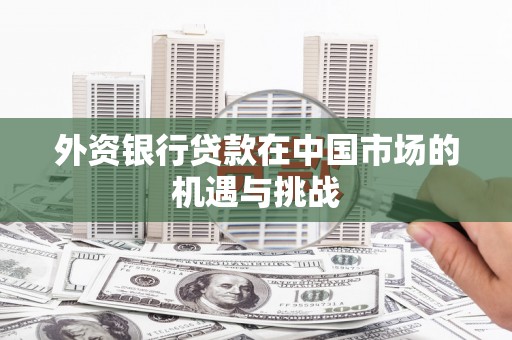 蠡县外资银行贷款在中国市场的机遇与挑战