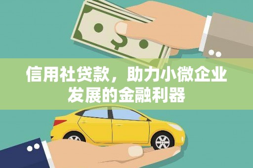 蠡县信用社贷款，助力小微企业发展的金融利器