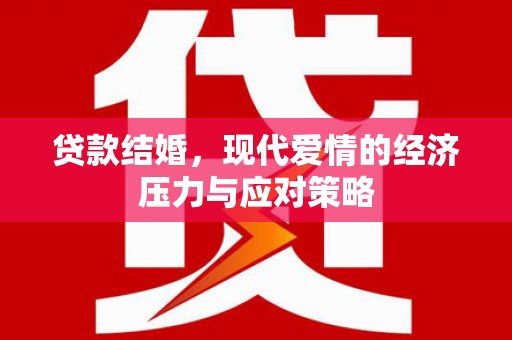 蠡县贷款结婚，现代爱情的经济压力与应对策略