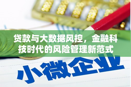 蠡县贷款与大数据风控，金融科技时代的风险管理新范式