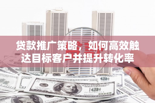 蠡县贷款推广策略，如何高效触达目标客户并提升转化率