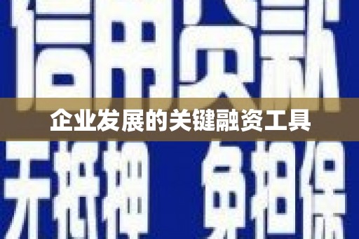 蠡县企业发展的关键融资工具