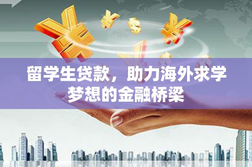 蠡县留学生贷款，助力海外求学梦想的金融桥梁
