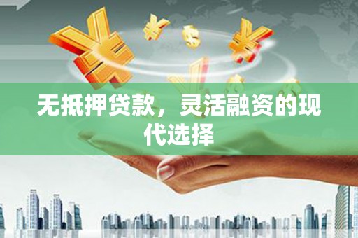 蠡县无抵押贷款，灵活融资的现代选择