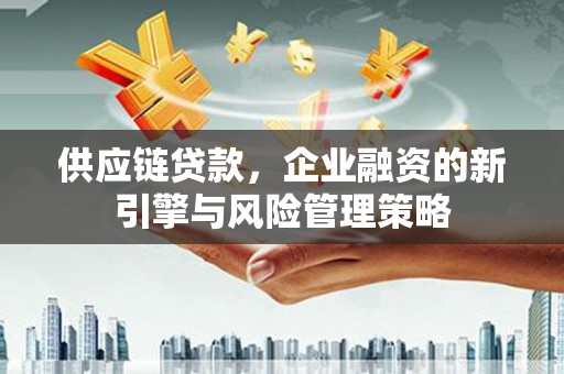 蠡县供应链贷款，企业融资的新引擎与风险管理策略