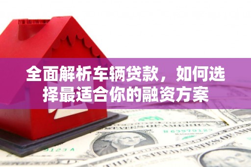 蠡县全面解析车辆贷款，如何选择最适合你的融资方案