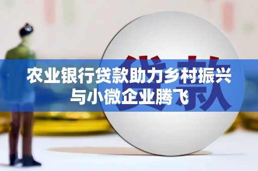 蠡县农业银行贷款助力乡村振兴与小微企业腾飞
