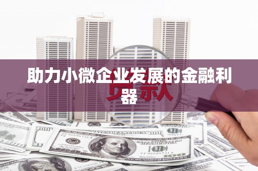 蠡县助力小微企业发展的金融利器