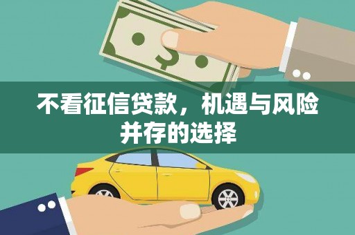 蠡县不看征信贷款，机遇与风险并存的选择