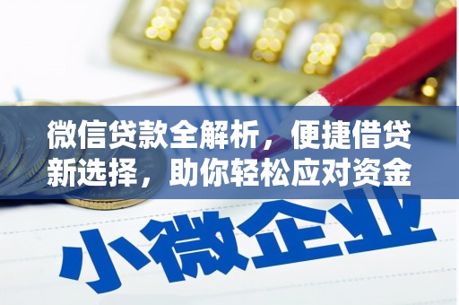 蠡县微信贷款全解析，便捷借贷新选择，助你轻松应对资金需求