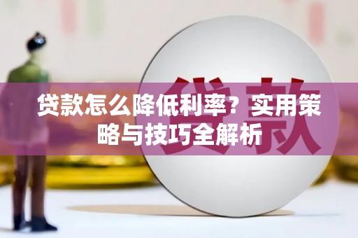 蠡县贷款怎么降低利率？实用策略与技巧全解析