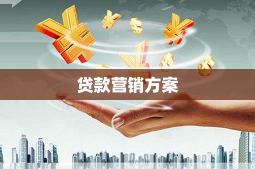 蠡县贷款营销方案